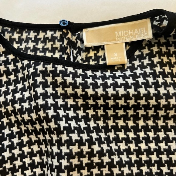 Michael Kors Black White Top Blouse Size Small - Picture 2 of 7